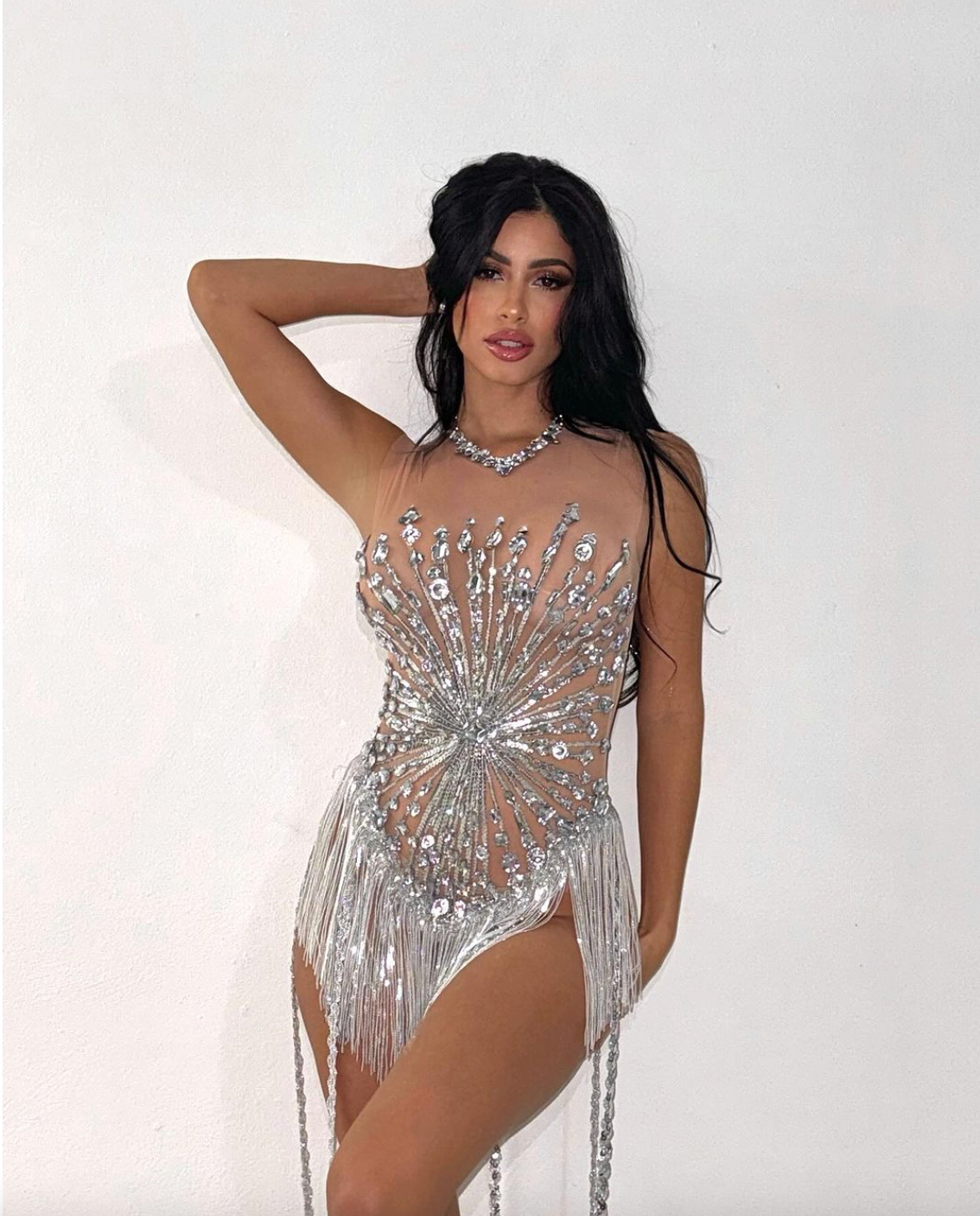 Party Dress Rhinestone Nude Mesh Fringe Sequin Dress Birthday Dress Clubwear Evening Bride Party Dress BVALLEYXOXO Party Dress Rhinestone Nude Mesh Fringe Sequin Dress Birthday Dress Clubwear Evening Bride Party Dress BVALLEYXOXO